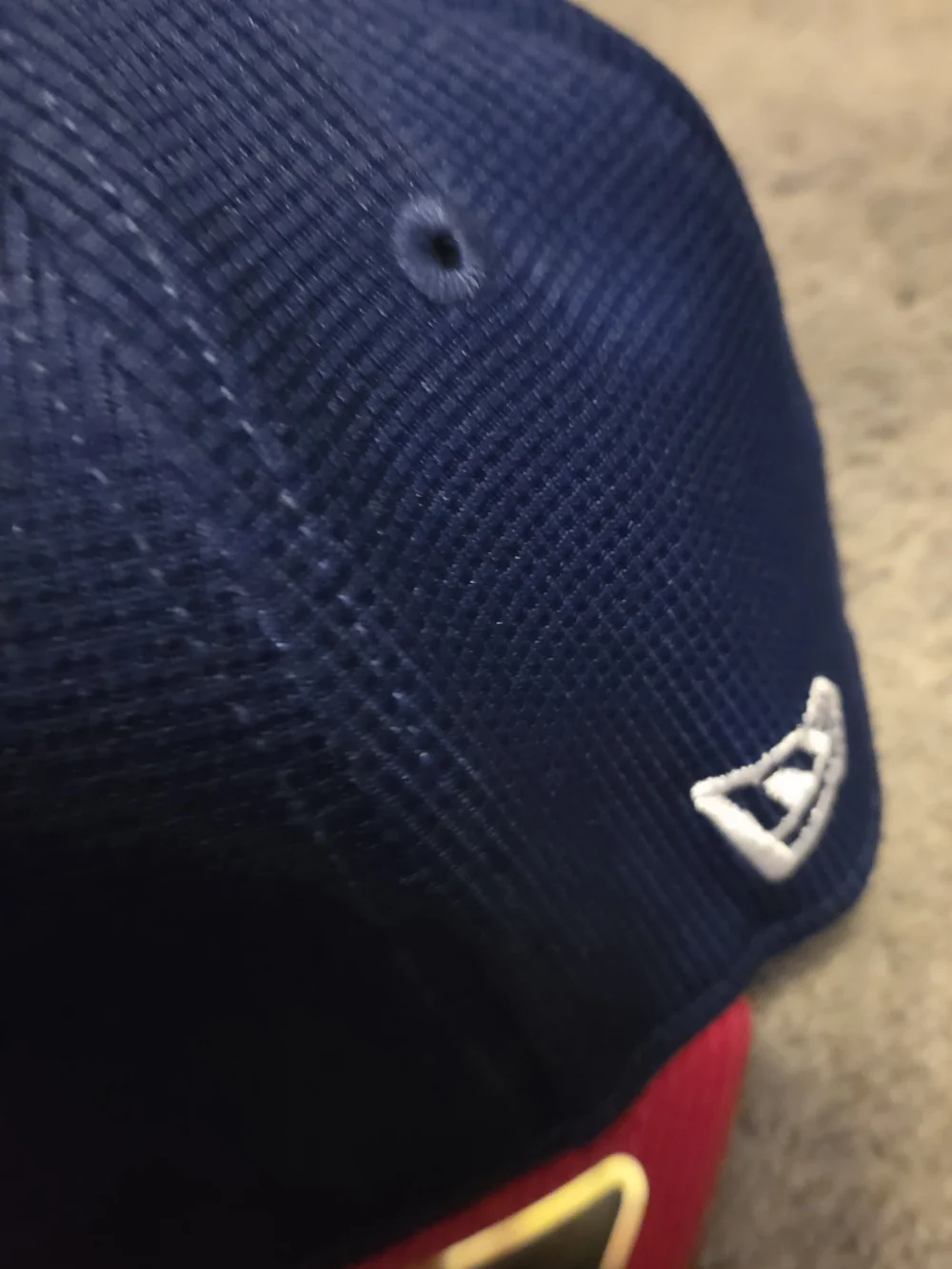 New Era 59FIFTY Fitted Cap - Navy & Red with Green Mascot